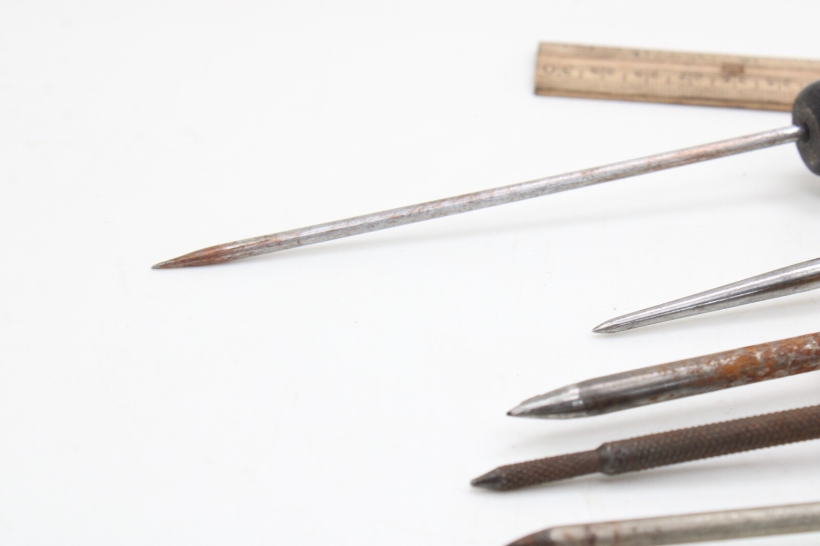 Lot of 6 Assorted Awls, Points and Scratch Tools Mixed Craftsman Ekco