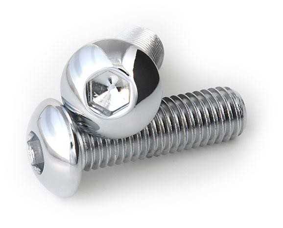 Drag Specialties DS-190838 Button-Head Bolts – 5/16in.-18 x 1in.