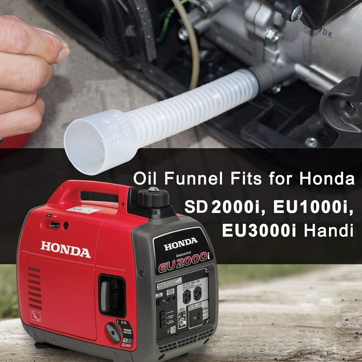 New Oil Change Funnel Tube For EU1000i EU2000i EU3000i Flexible Transparent