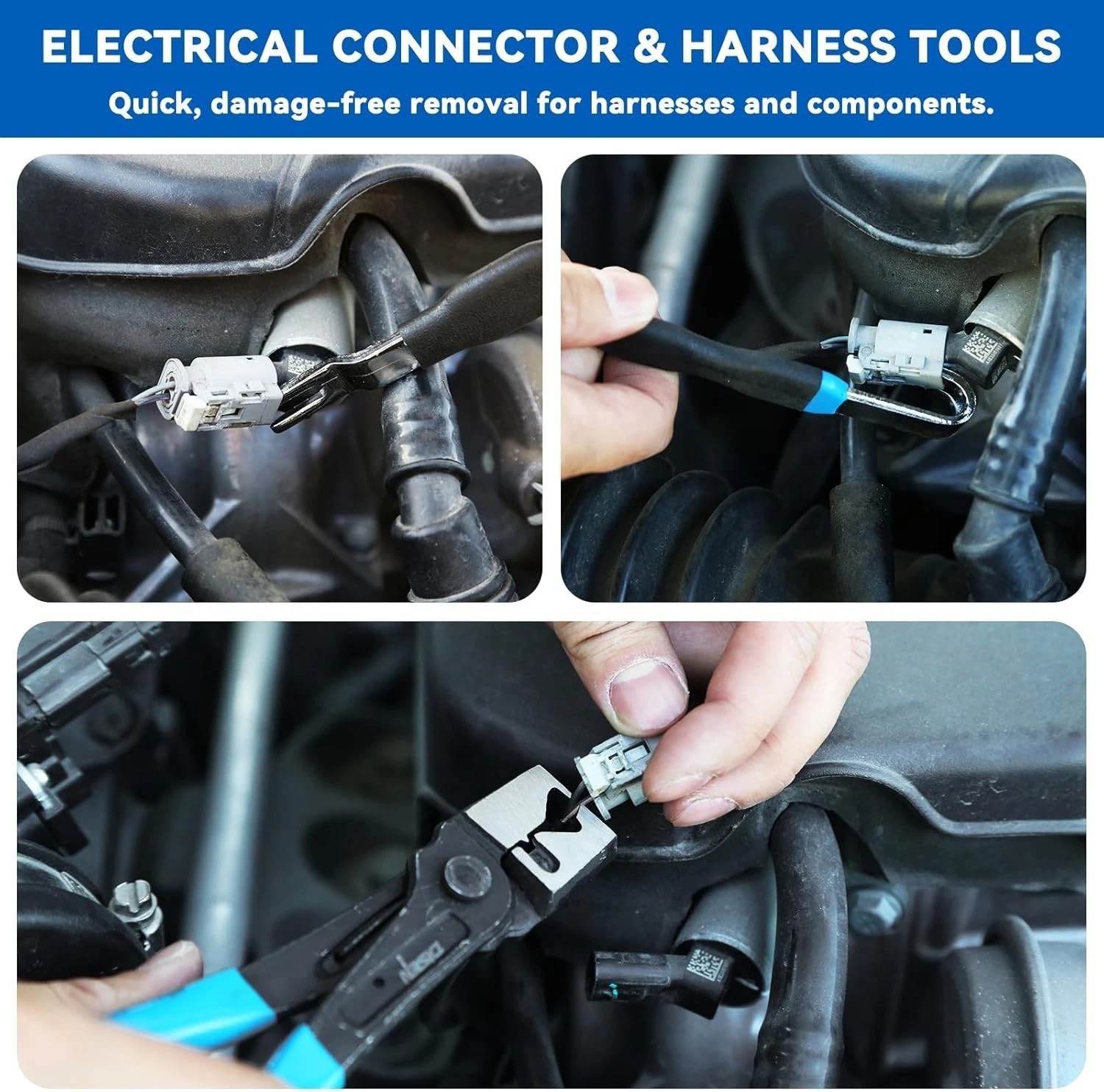13PCS Automotive Electrical Disconnect & Fuel Line Tool Set with Storage Bags