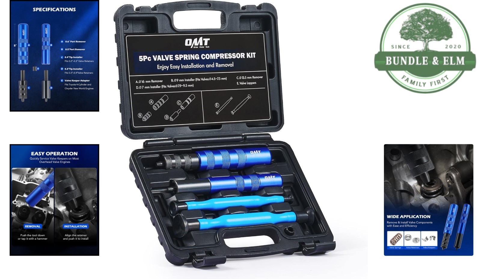 Versatile Valve Adjustment Tool Kit – Magnetic Control & Lapping Tools Included