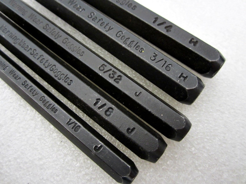 Vintage Craftsman 13pc Punch & Chisel Set Black Oxide WF Made in USA