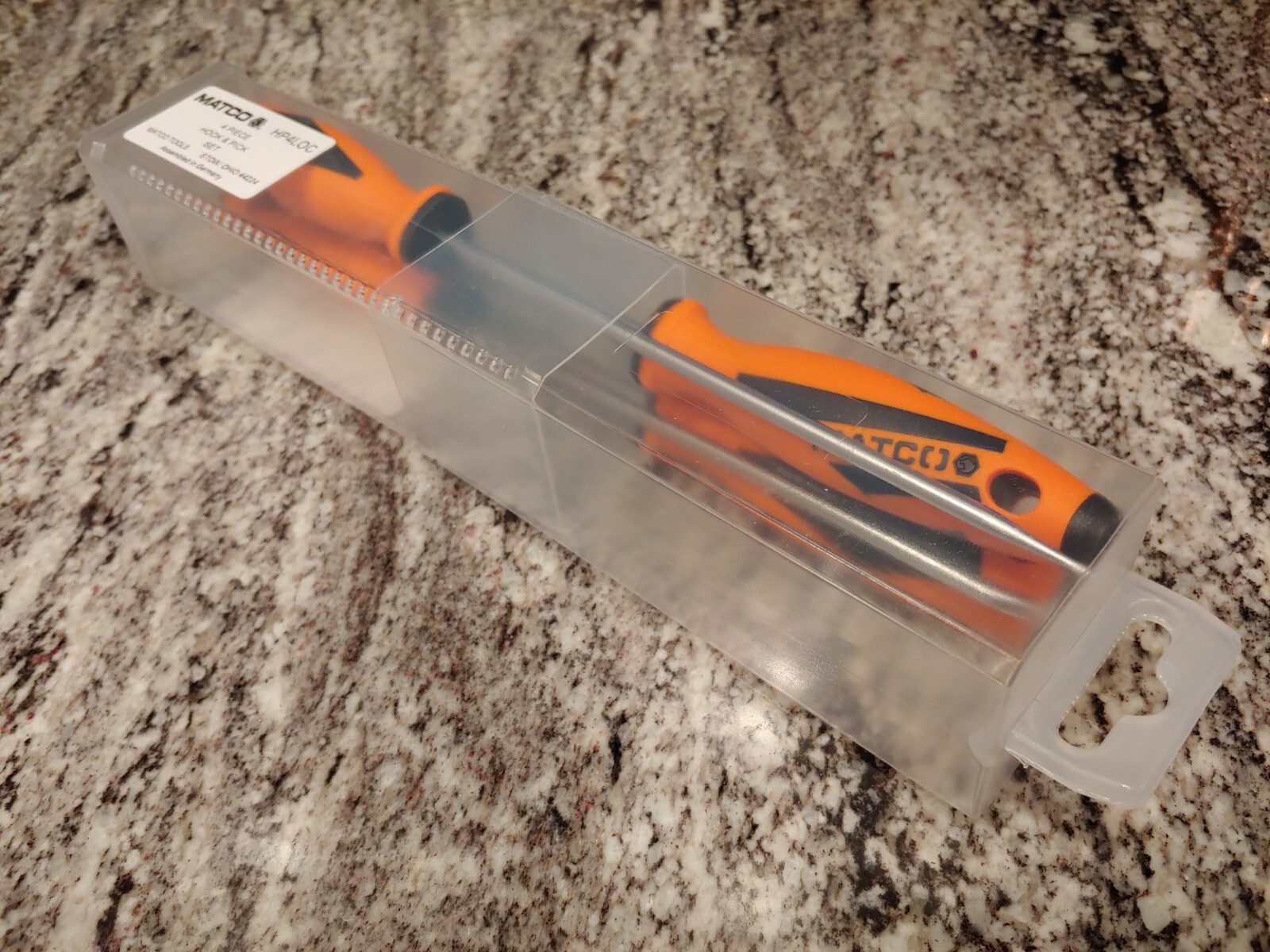 Matco Tools 4 PIECE LONG MINI HOOK AND PICK SET – ORANGE
