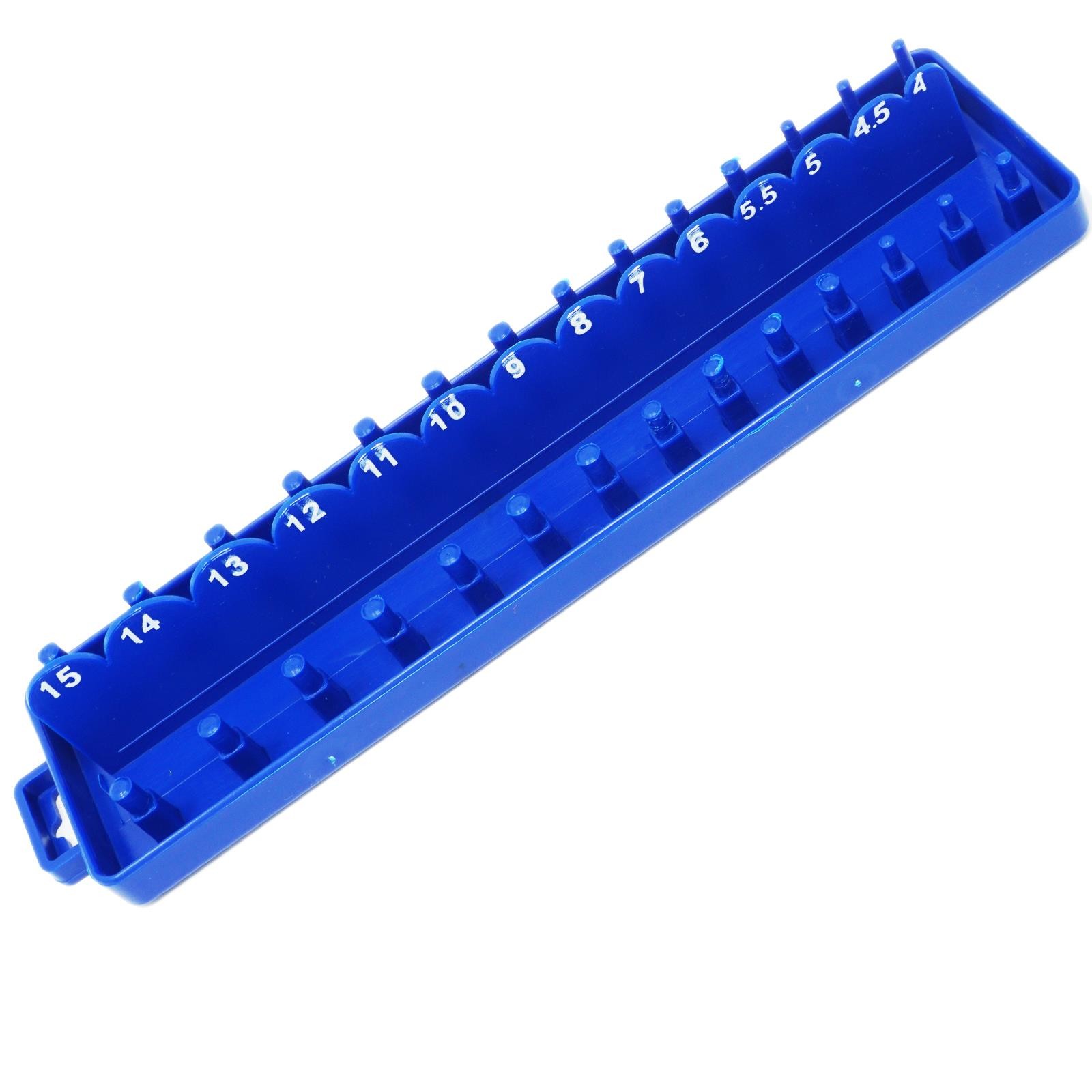 3 Piece Socket Stand Tray Rack Set Storage Rail Holder 1/2″ 3/8″ 1/4″ Drive