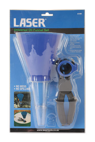 Laser 6198 Universal Oil Funnel Set 2 Piece