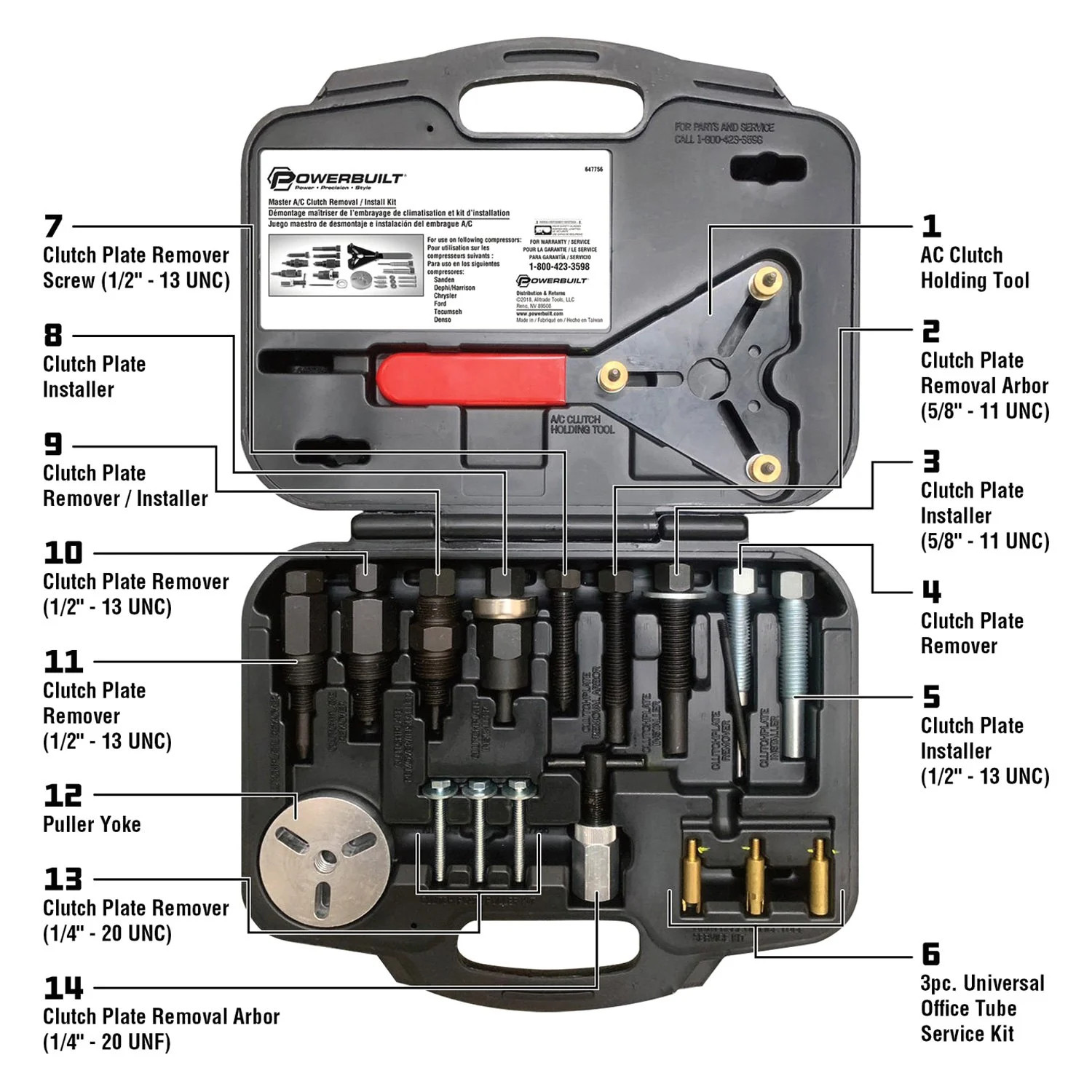 Powerbuilt Master A/C Clutch Removal & Installation Kit