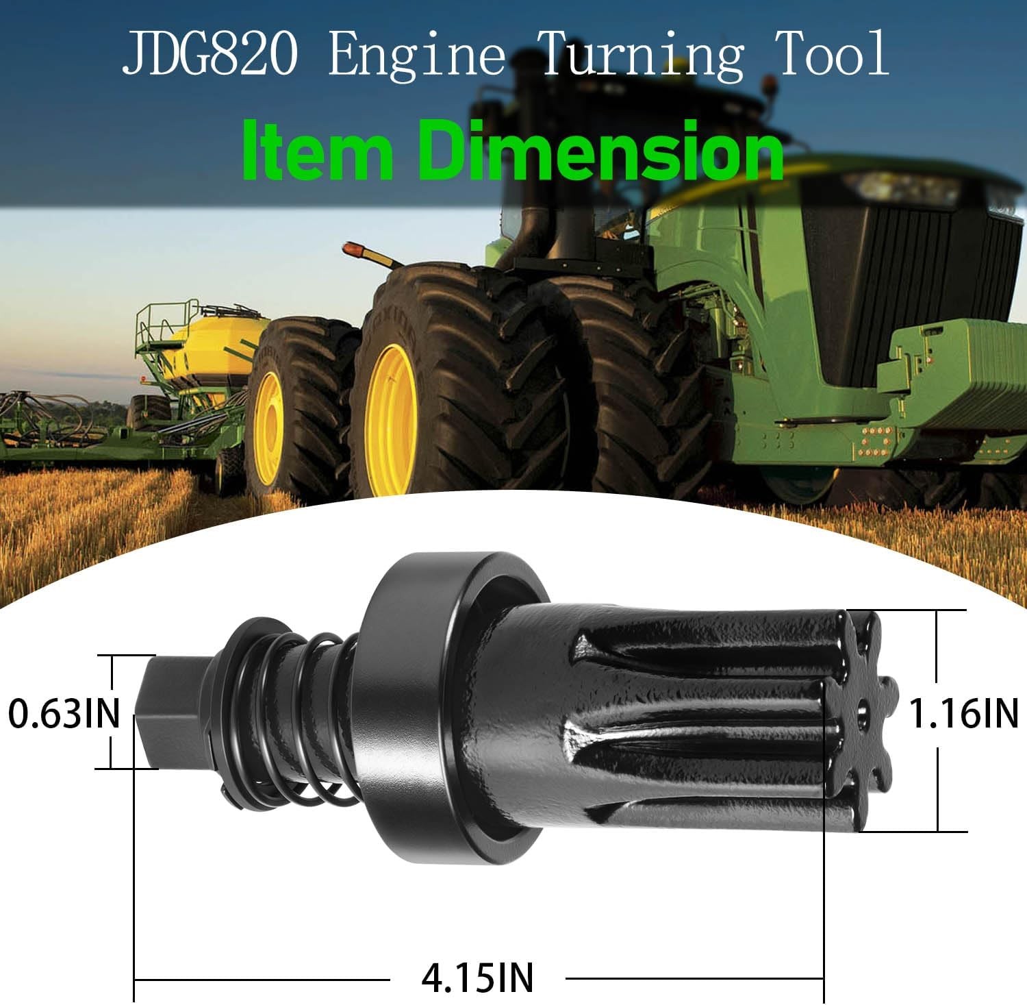 JDG820 Engine Turning Tool for John Deere Tractors JDE81-1 4024, 4039, 4045