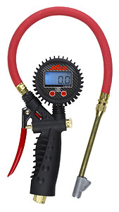 Milton S-577D Pro Digital Pistol Grip 255 Psi Inflator Gauge Straight