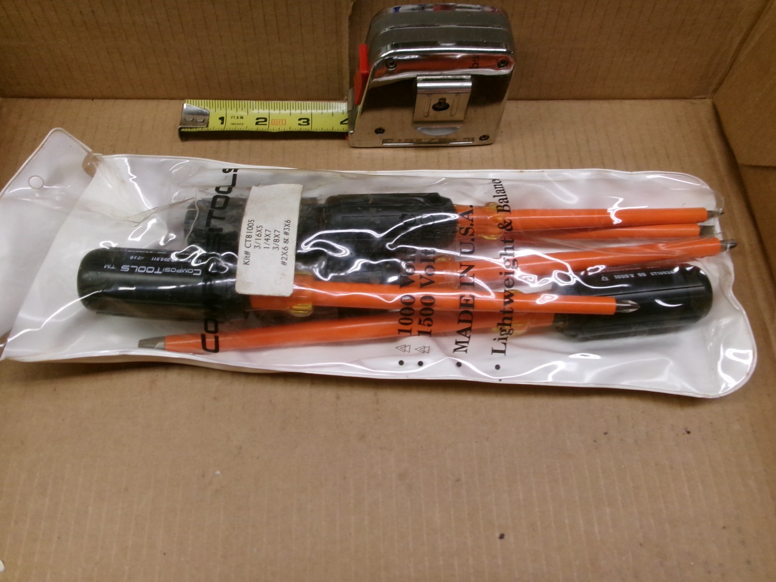 ComposiTools USA 5-Piece 1000V Screwdriver Set with Pouch No CT81005