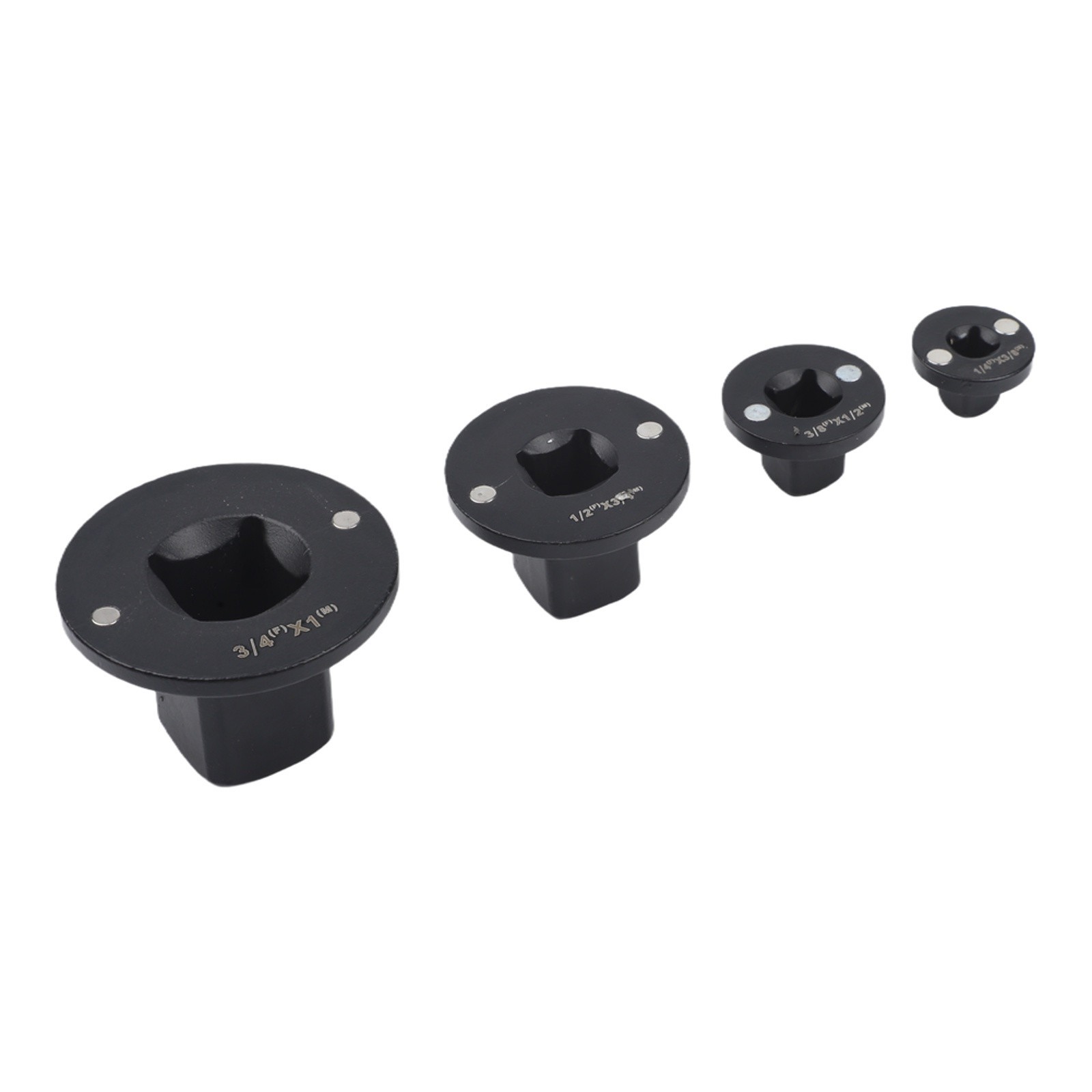 Socket Adapter Kit 4PCS Low Profile with Magnetic Holder for Heavy Duty