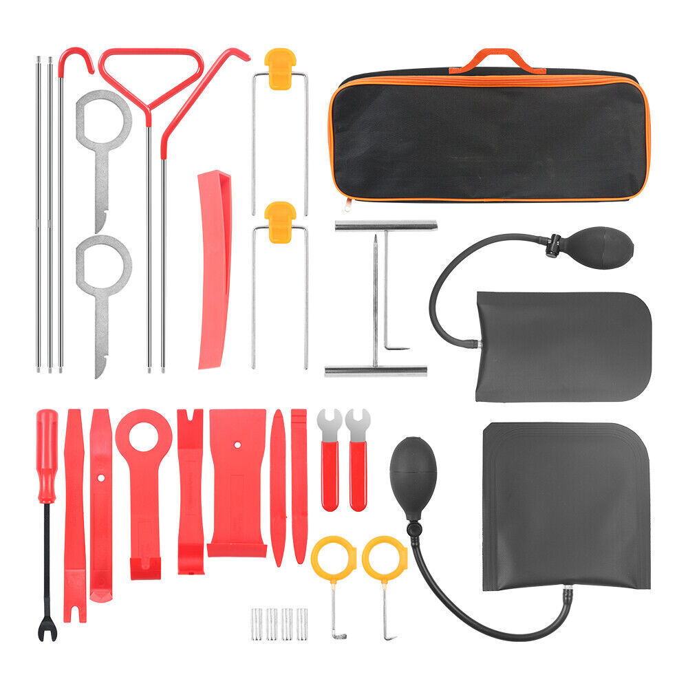 31Pcs Auto Car Window Door Emergency Open Unlock Lock Repair Tool Kits