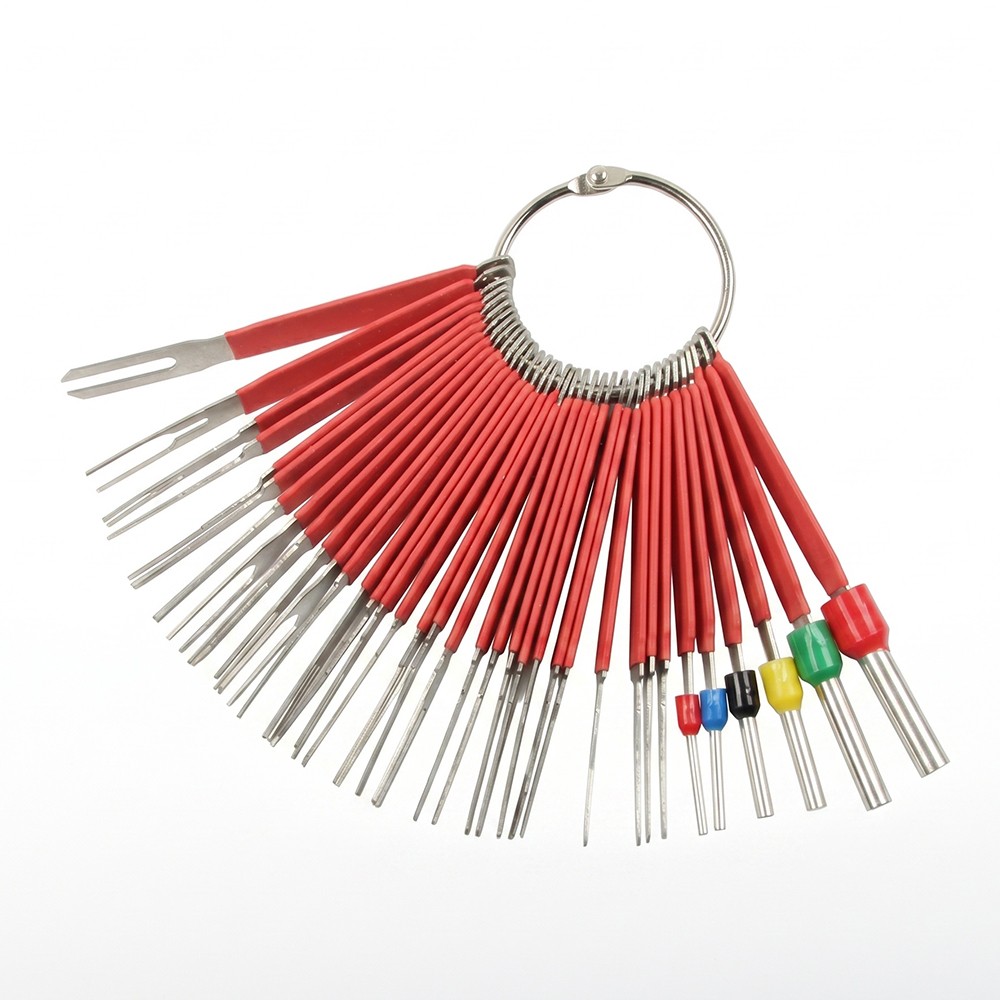 39PCS/Set Auto Terminal Pin Removal Tool Kit Wiring Harness Connector Depinning