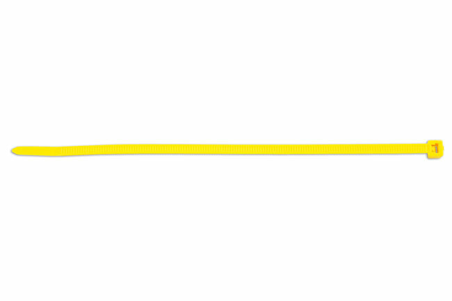 Connect 30338 Cable Tie 200mm x 4.8mm Yellow Pk 100