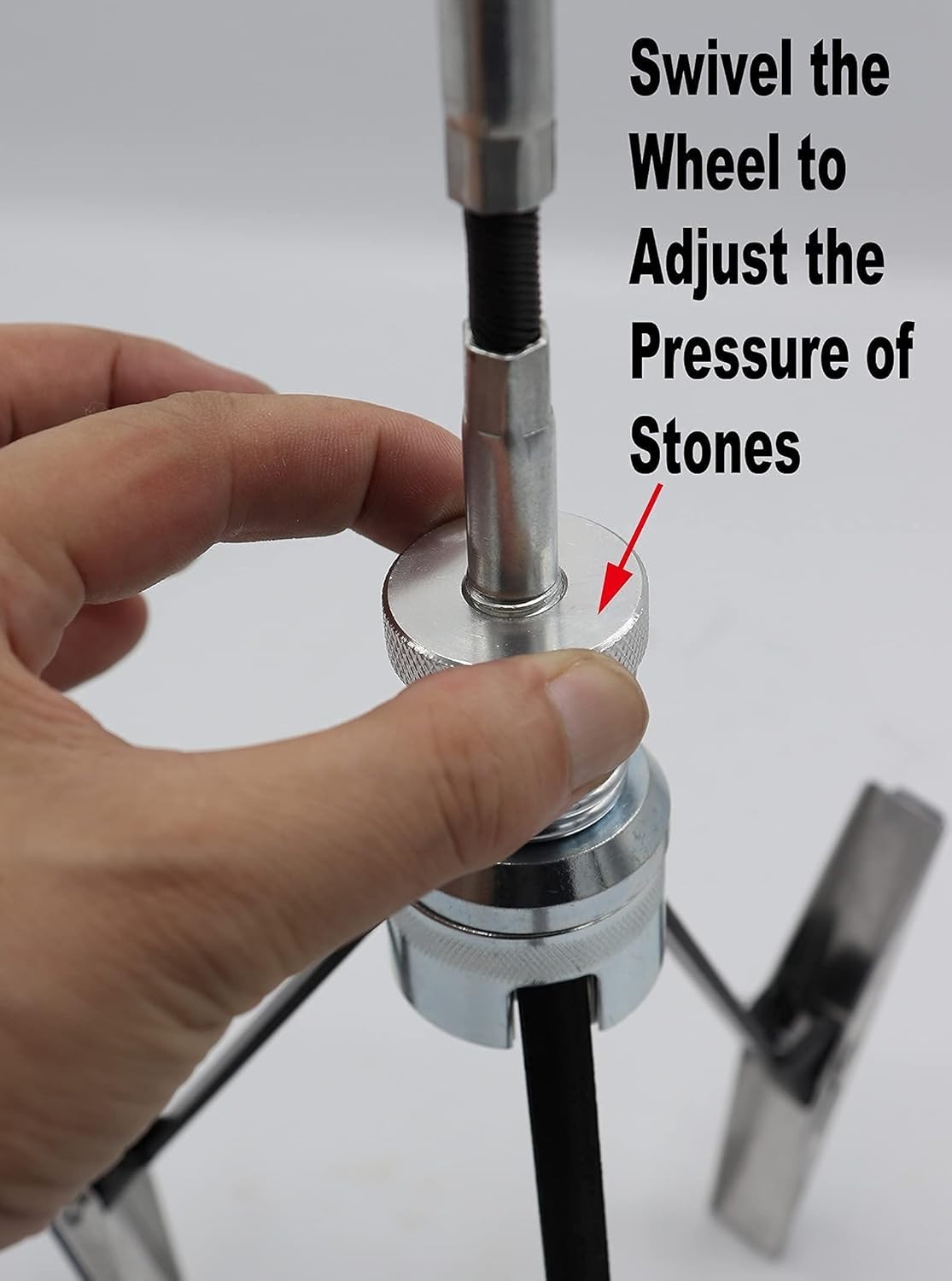 Adjustable 2-7 Inch Engine Cylinder Hone with Durable 220 Grit Stones for Repair