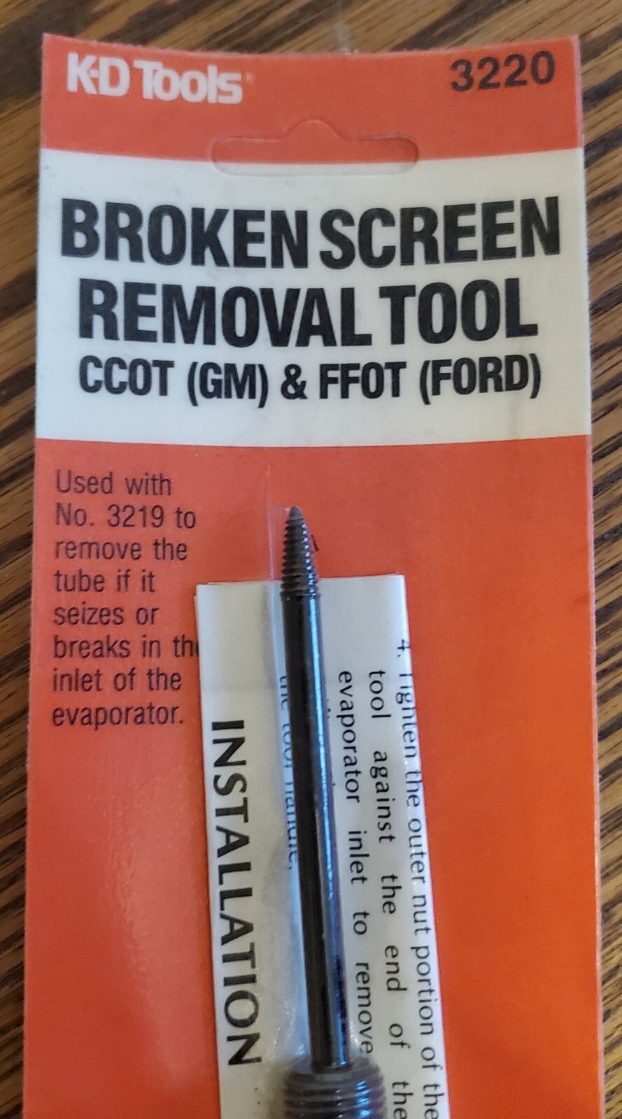 NEW!! BROKEN AC ORIFICE TUBE REMOVAL TOOL by KD TOOLS, USA
