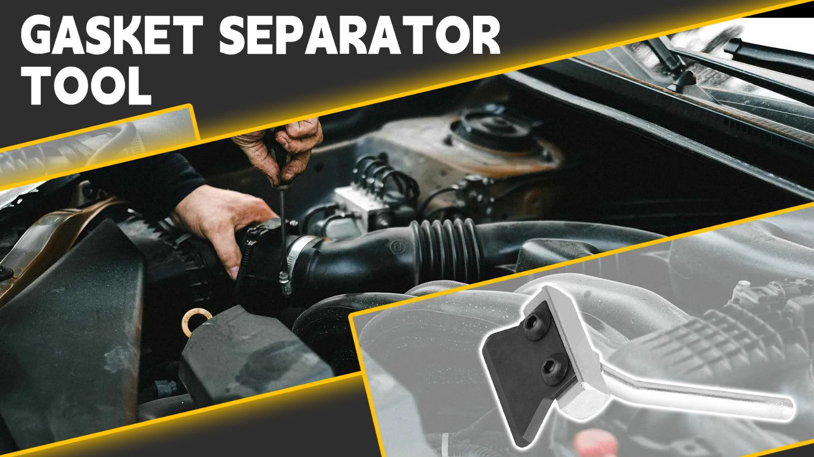 Engine Oil Pan Gasket Separator Tool, Sealant Removal Scraper for Most Vehicles