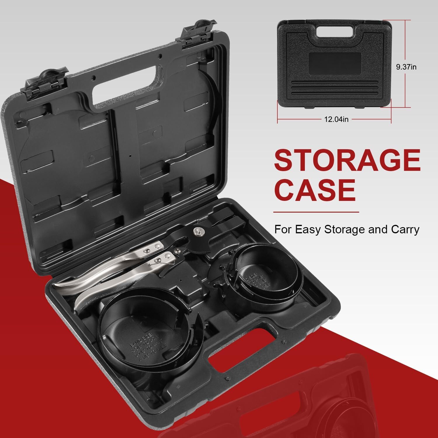 Piston Ring Compressor Tool Set 940387 for Car Engine Vehicle Maintenance Clamps