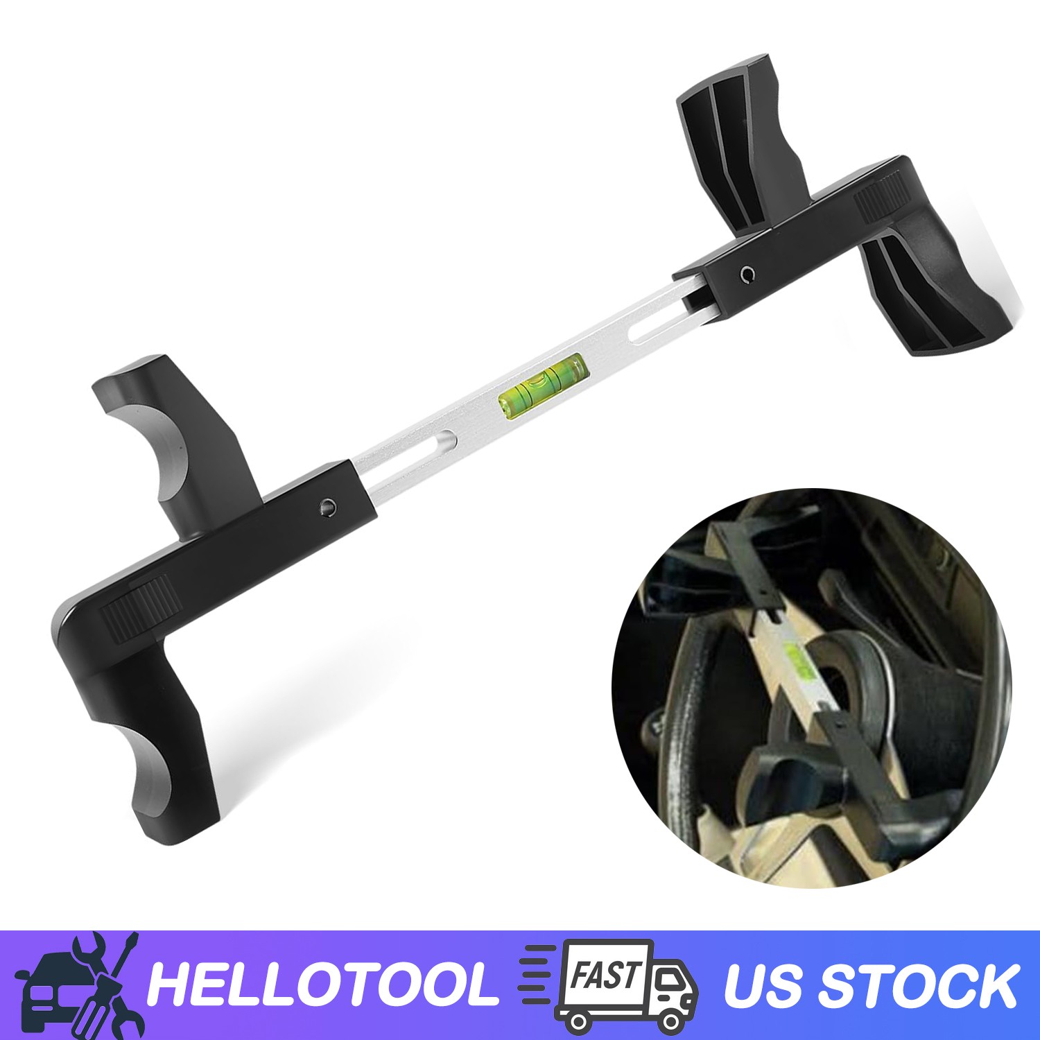 Steering Wheel Level Alignment Tool for Passenger Cars, Vans &Trucks 270mm-340mm