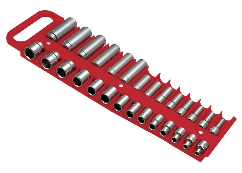 LISLE 3/8″ Socket Holder Red LIS40200