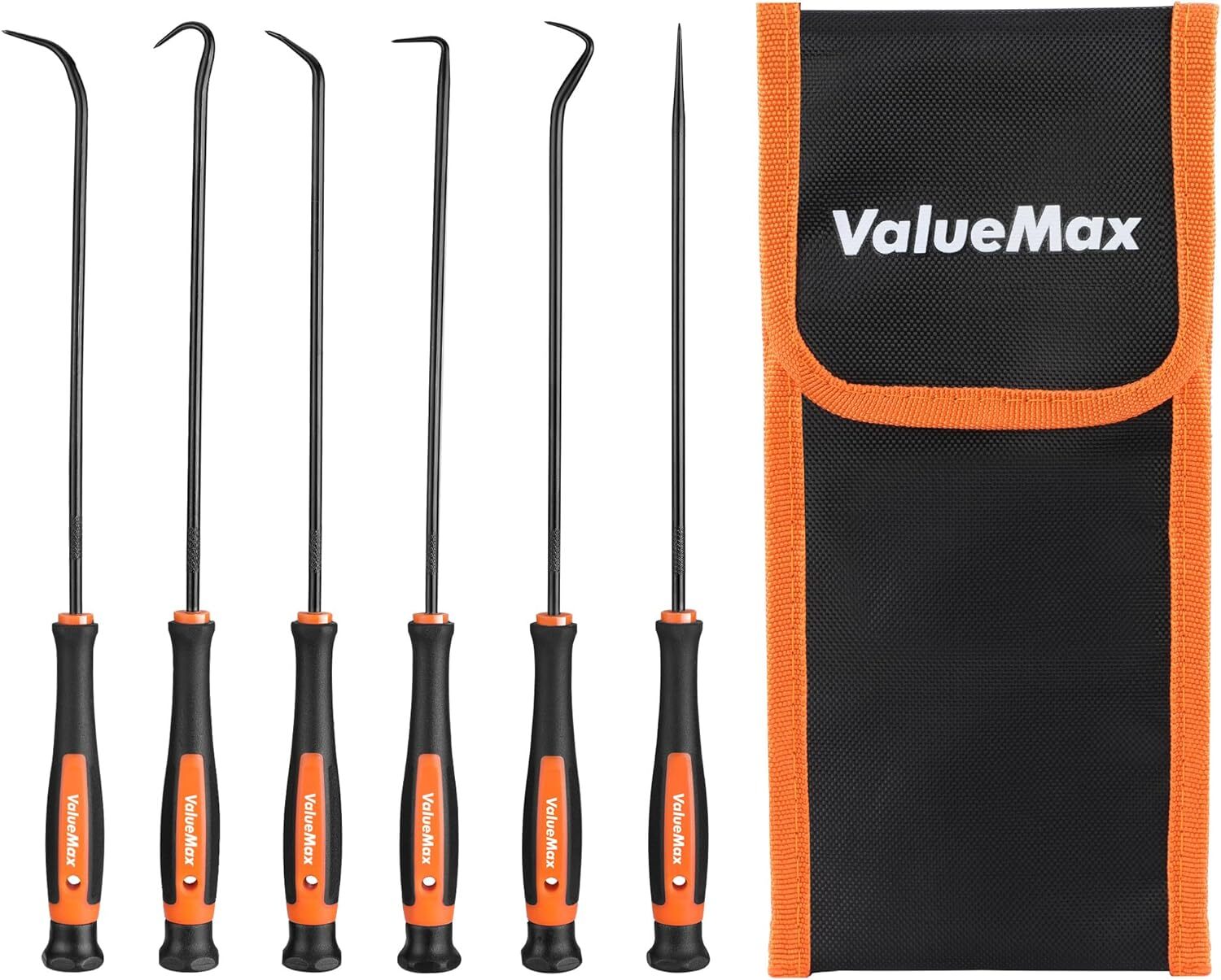 ValueMax Pick&Hook Set with Tool Bag 6PC TPR Handle Anti Slip Abrasion Resistant