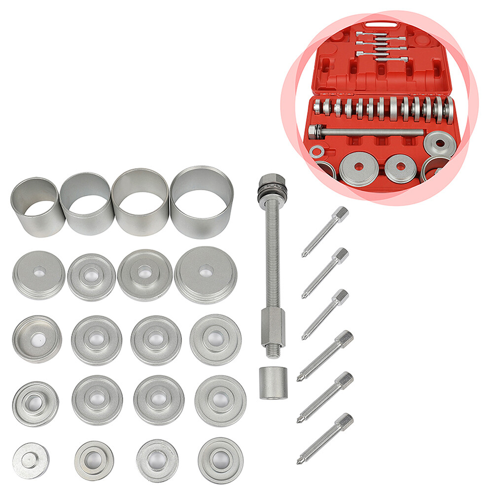 31pcs Front Wheel Drive Hub Bearing Puller Installation Removal Adapter Tool Set