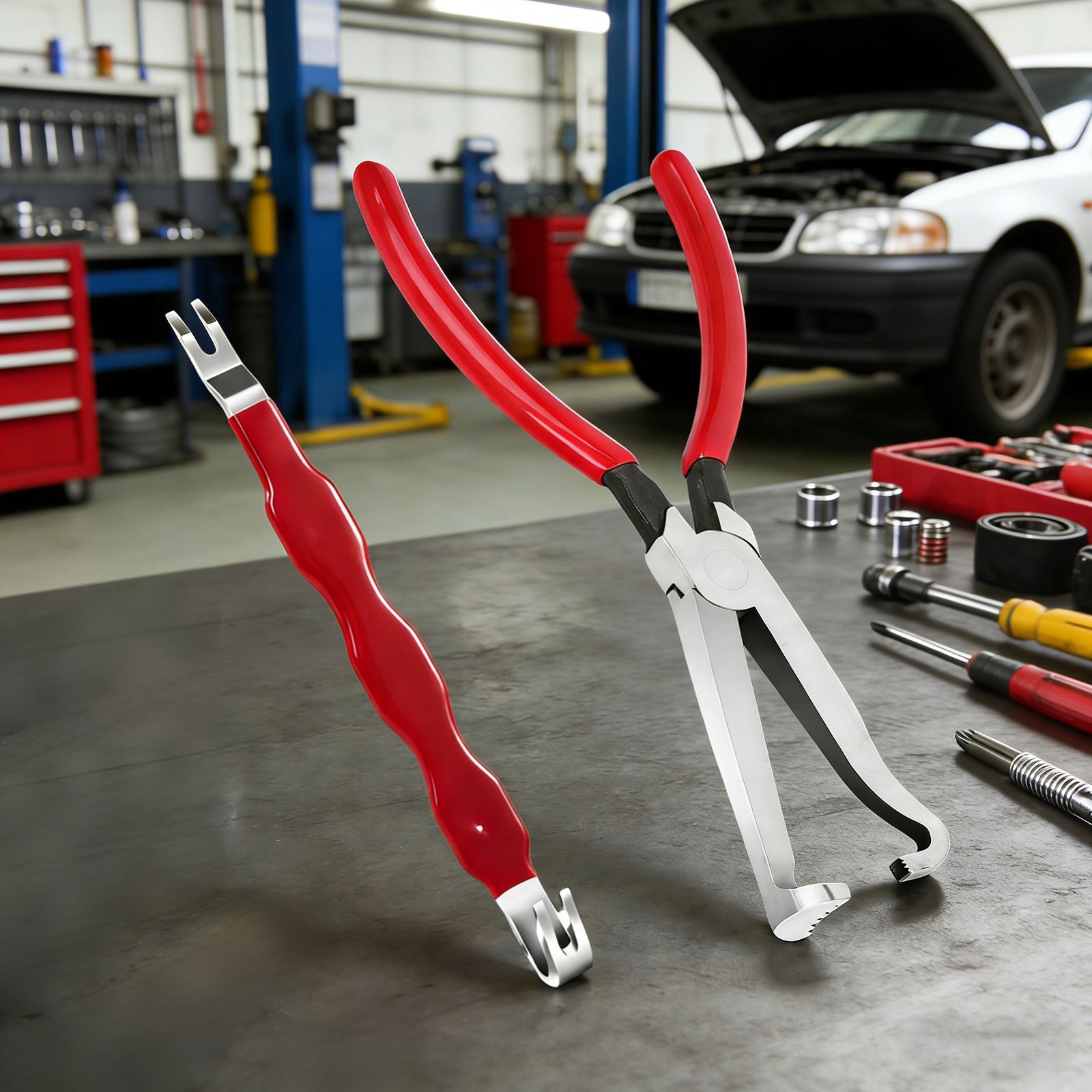 2-Piece Electrical Connector Disconnect Pliers Removal Tool Kit