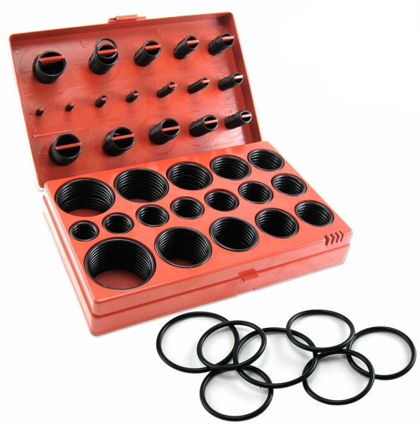 407 pc O Ring Seal Gasket Sae Rubber Kit Air Transmission Tools Universal