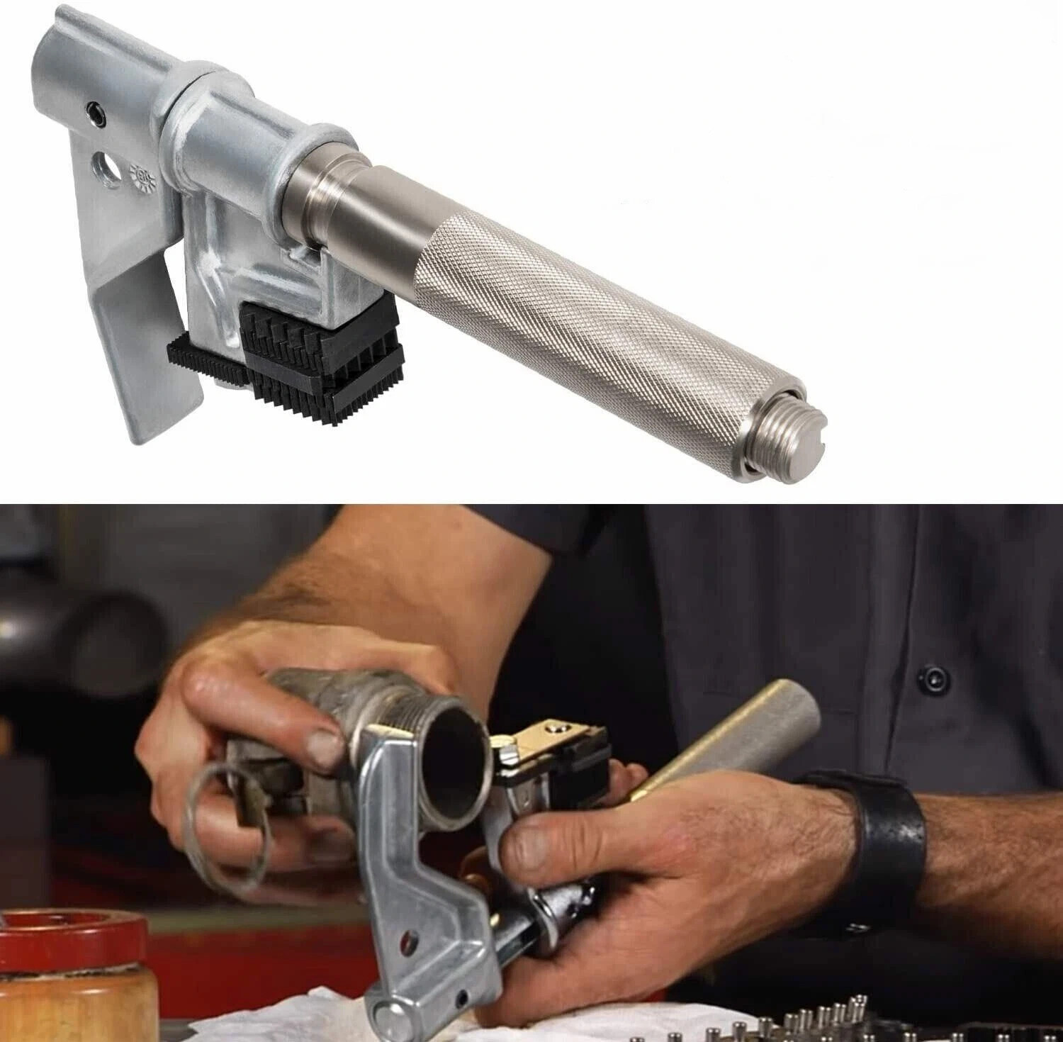 7402 Universal Outside Thread Chaser with 6 Dies 216884 Use for 1-1/4” to 5” O.D