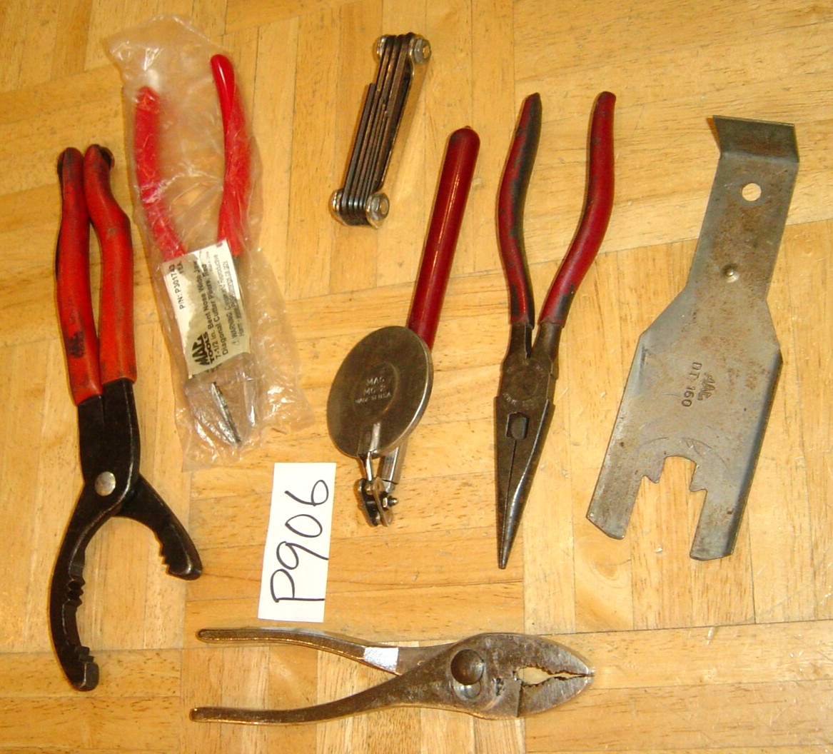 MAC TOOLS 7 PIECE ASSORTED AUTOMOTIVE TOOLS, NEW DIAGONAL CUTTER LOT #6