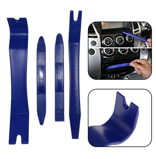 Car Body Auto Door Trim-Panel Dashboard-Removal Pry Pullers Garage Tool Set 4pc