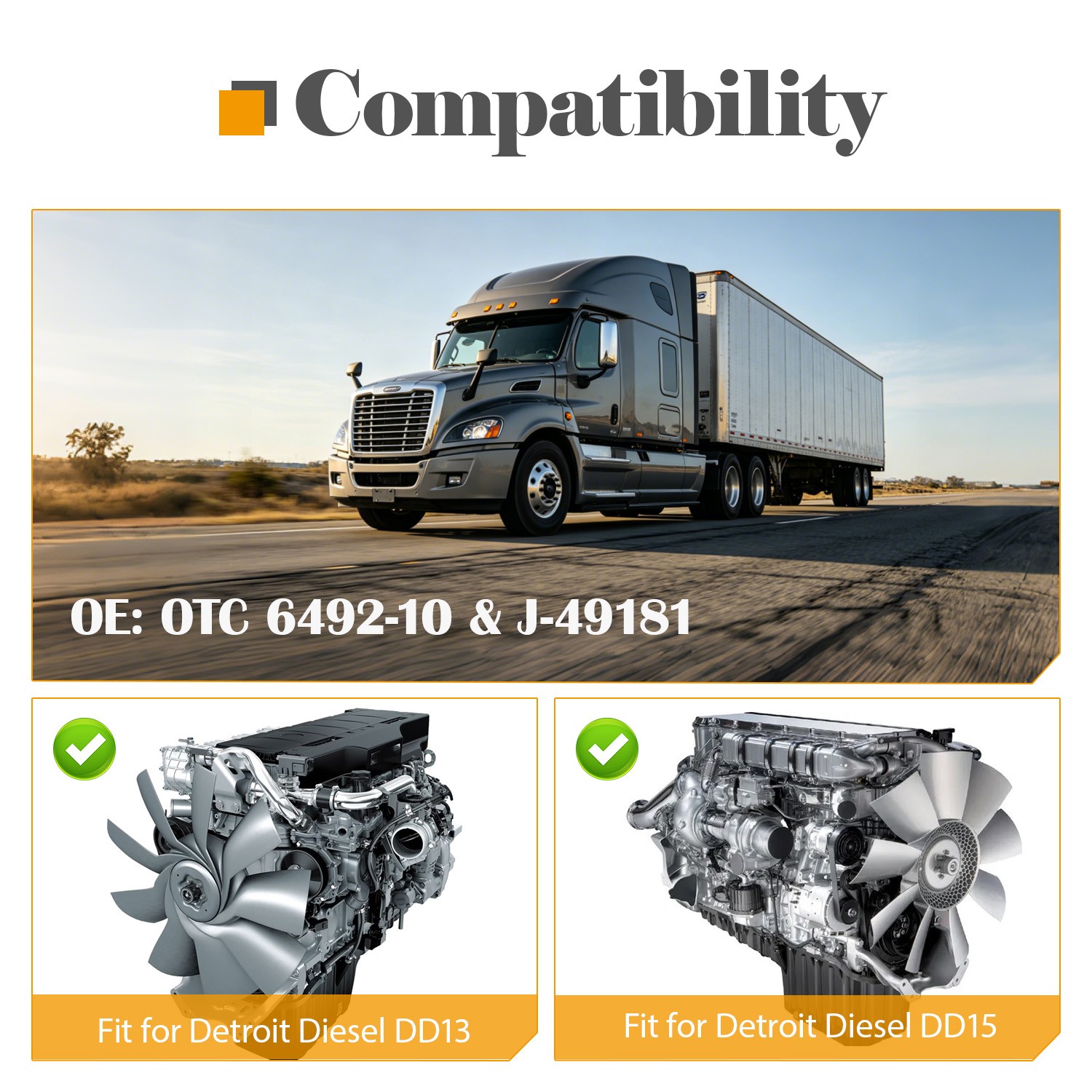 Oil Priming Adapter Compatible for Detroit Diesel DD13 and DD15 Engines 6492-10