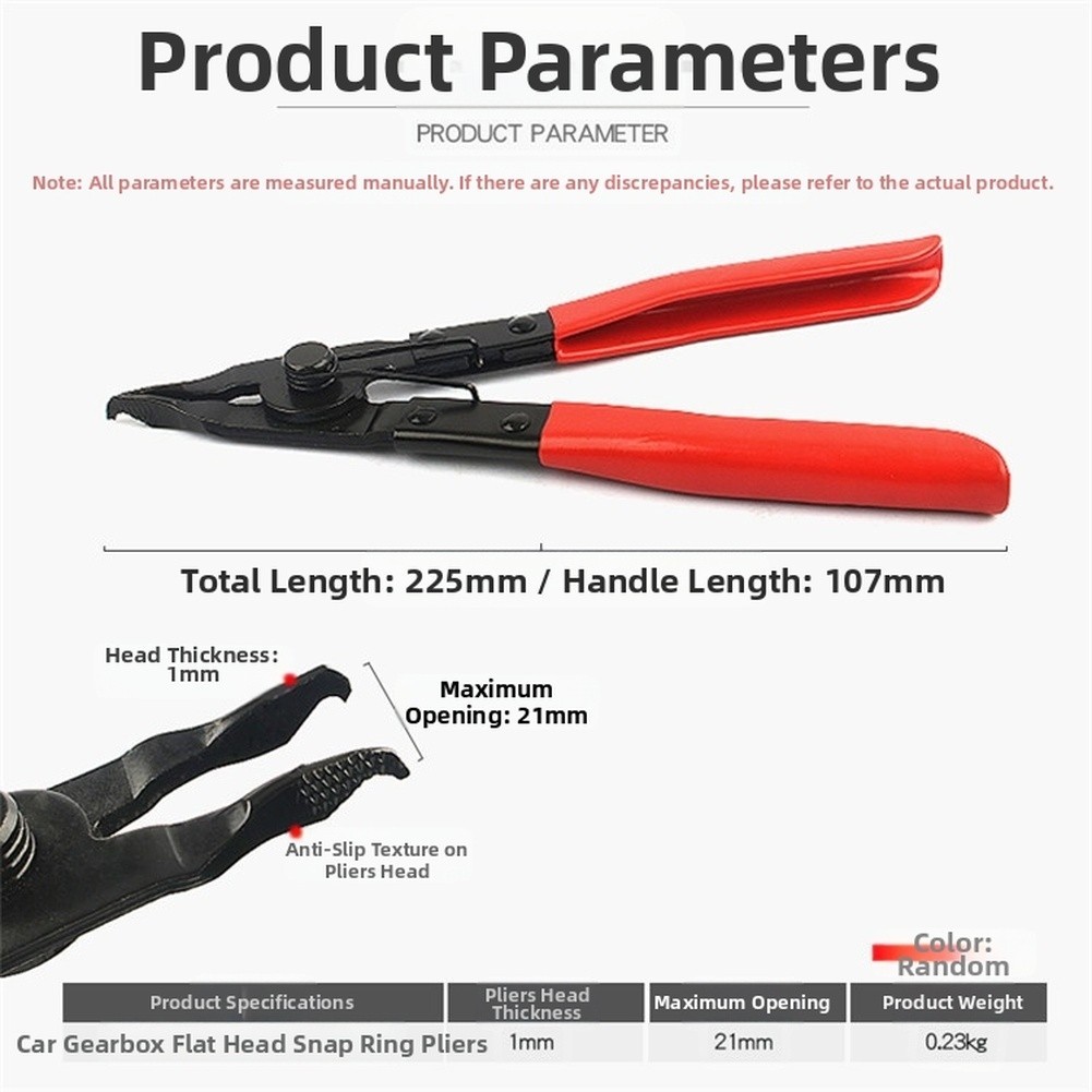Circlip Pliers 21mm Jaw Capacity For Automotive Repairs For Transmission