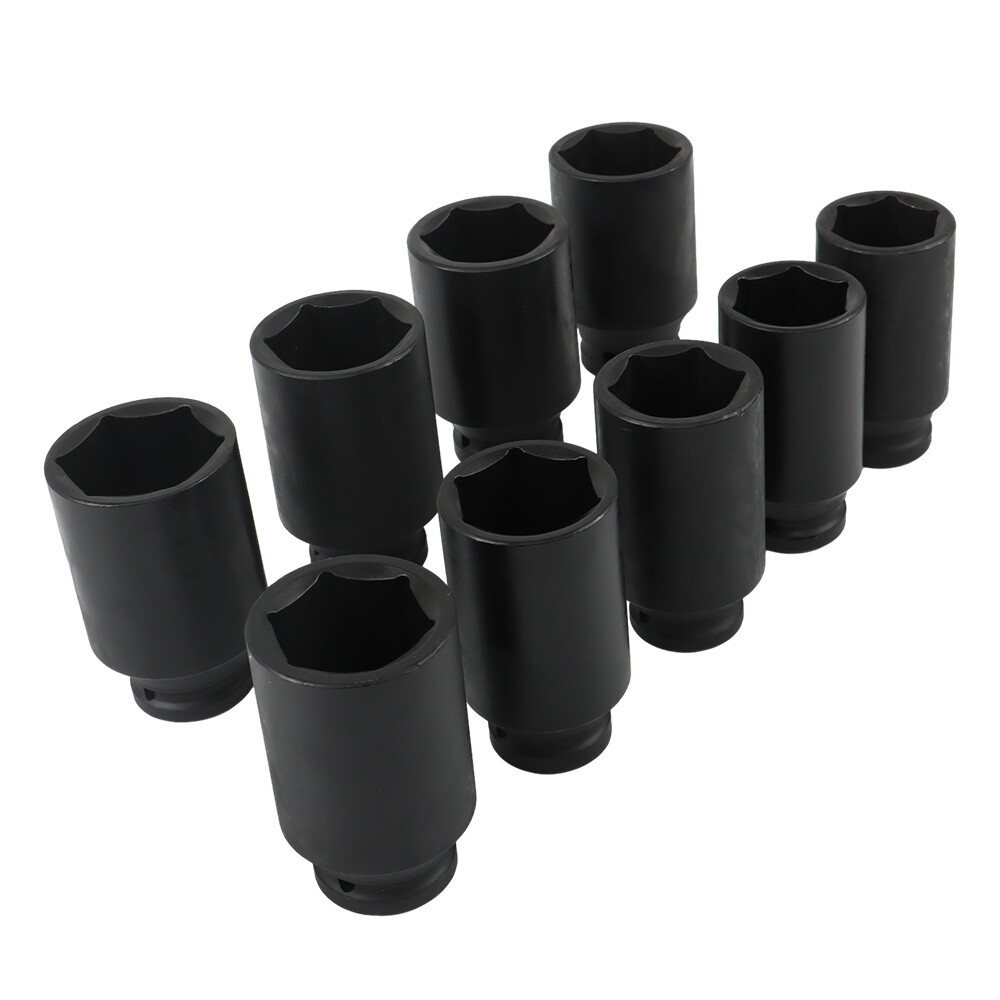 Labwork 9Pc 29-38mm Deep Impact Socket Set 1/2″ Drive Metric Axle Hub Nut Socket