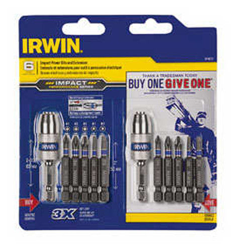 IRWIN VISE-GRIP Impact Quick-Change Set, 6Pc, 2Pk