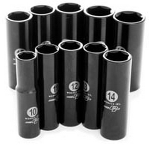 PERFORMANCE TOOL 10pc 3/8″ Dr MET Black Skt S WILW38401
