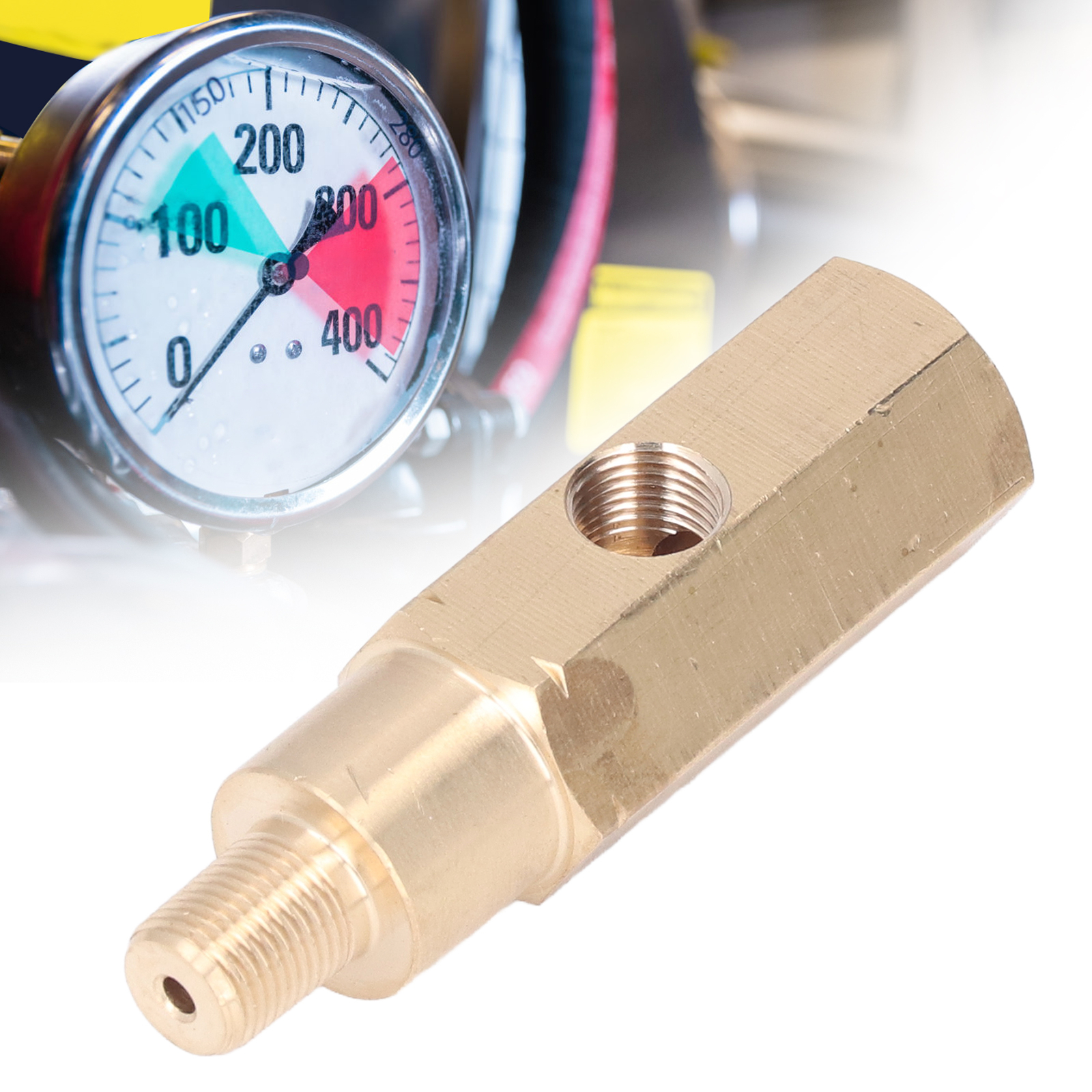 1/8in Oil Pressure Gauge Adapter Brass T Piece Sensor Sender For Modification