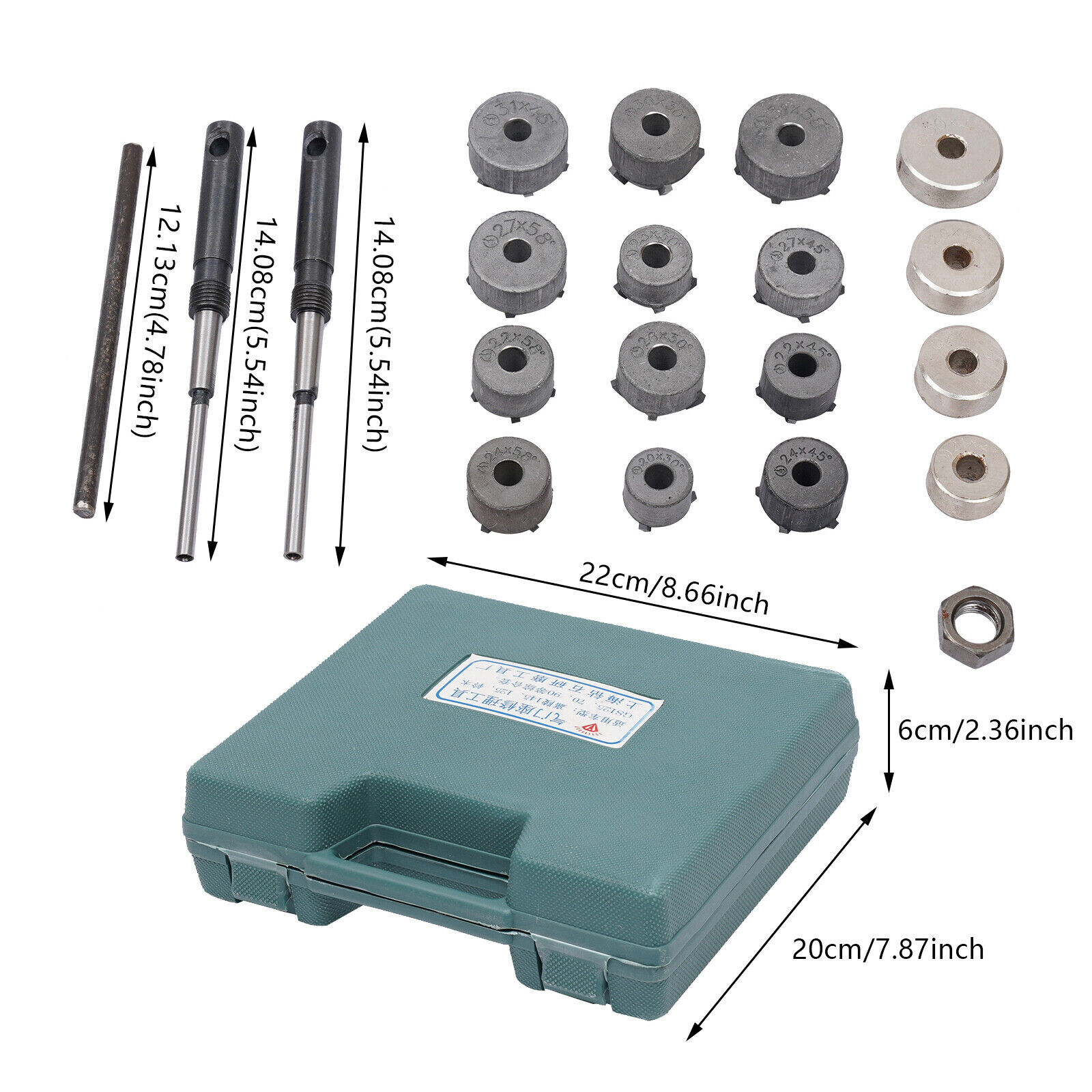 Valve Tool Set Motorcycle Valve Repair Valve Seat Reamer Cutters Valve Tool Kit