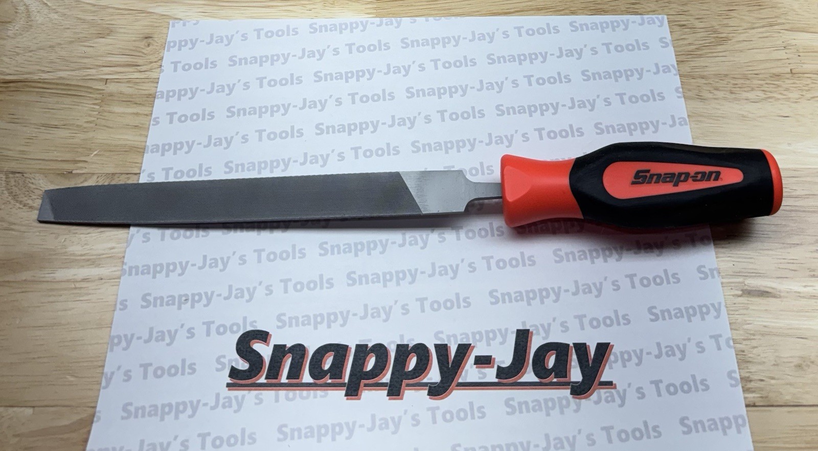 Snap-on Tools NEW ORANGE Soft Grip Flat 8” Length Blade Mill File SGHF615B 8MA