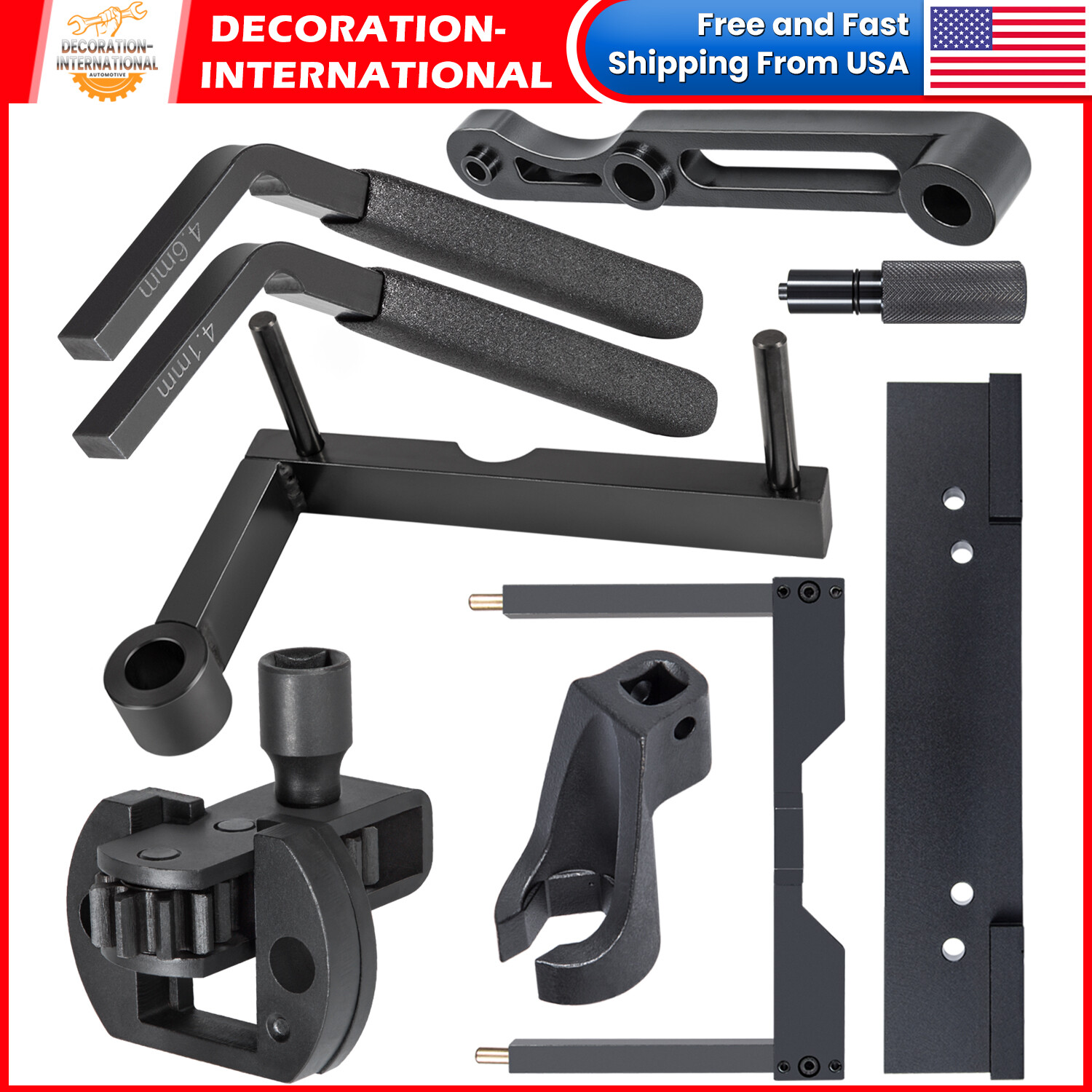 Detroit Diesel DD15 Camshaft Timing Tool TDC Locating Pin Engine Tool Kit 9pcs