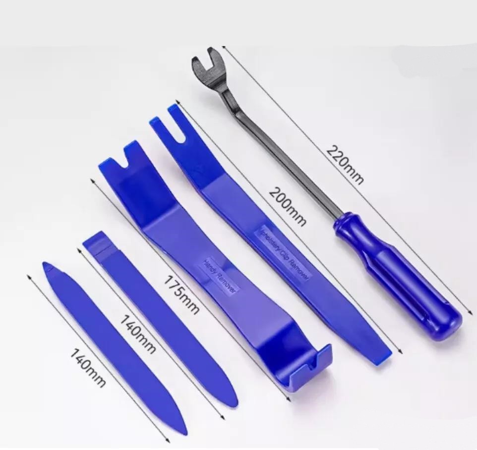 5PCS Pry Bar Set Automotive Dash Panel Plastic Trim Tool Molding Remover