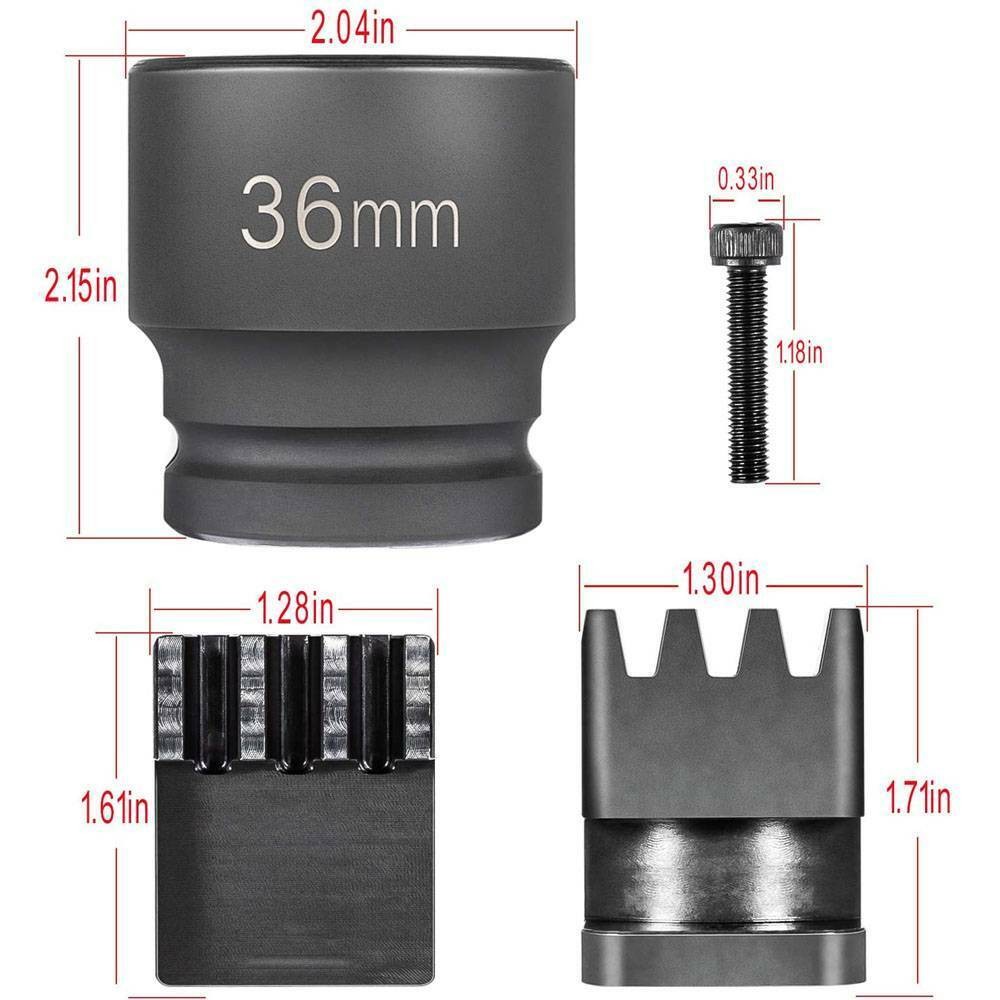 22100 Flywheel Locking Tool with 36mm 3/4″ Socket Wench for 6.6L Duramax Engine