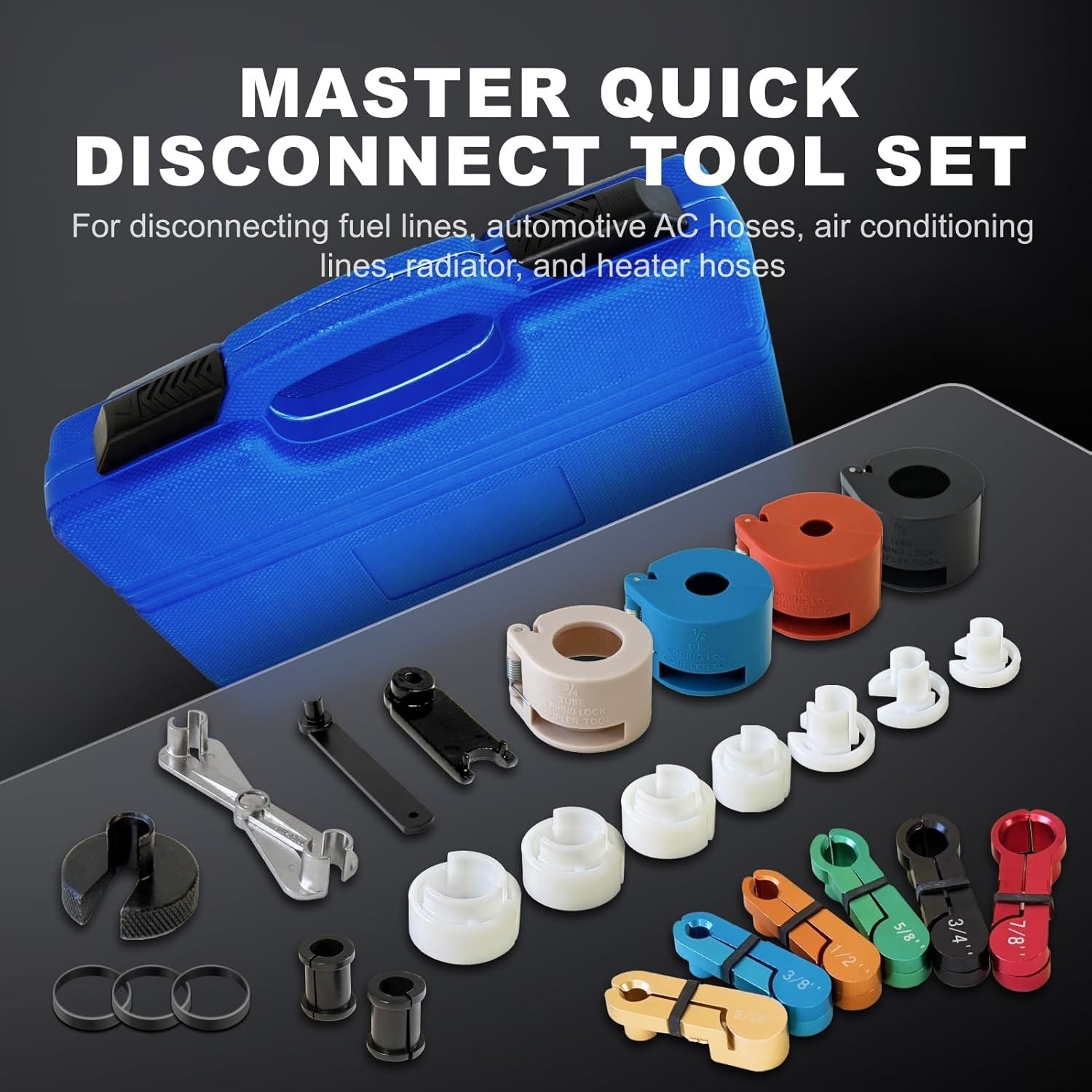 Master Quick Disconnect Tool Set, 22pcs Premium Fuel Line Disconnect Tool Set fo