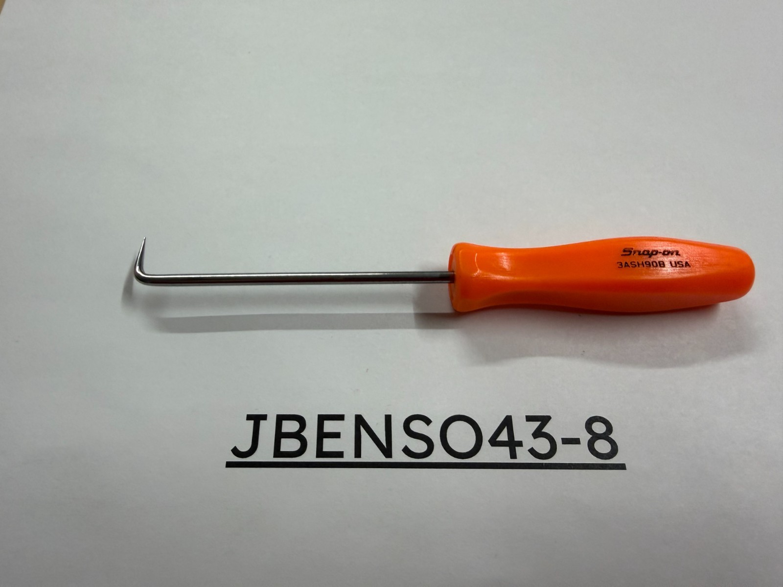 Snap-on Tools USA NEW ORANGE 6″ Mini Hard Grip Short 90° Tip Pick 3ASH90BO