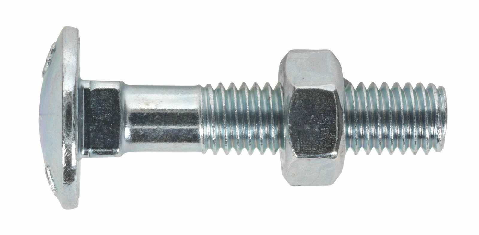 Sealey CBN840 Coach Bolt & Nut DIN 603 – M8 x 40mm Zinc Pack of 50