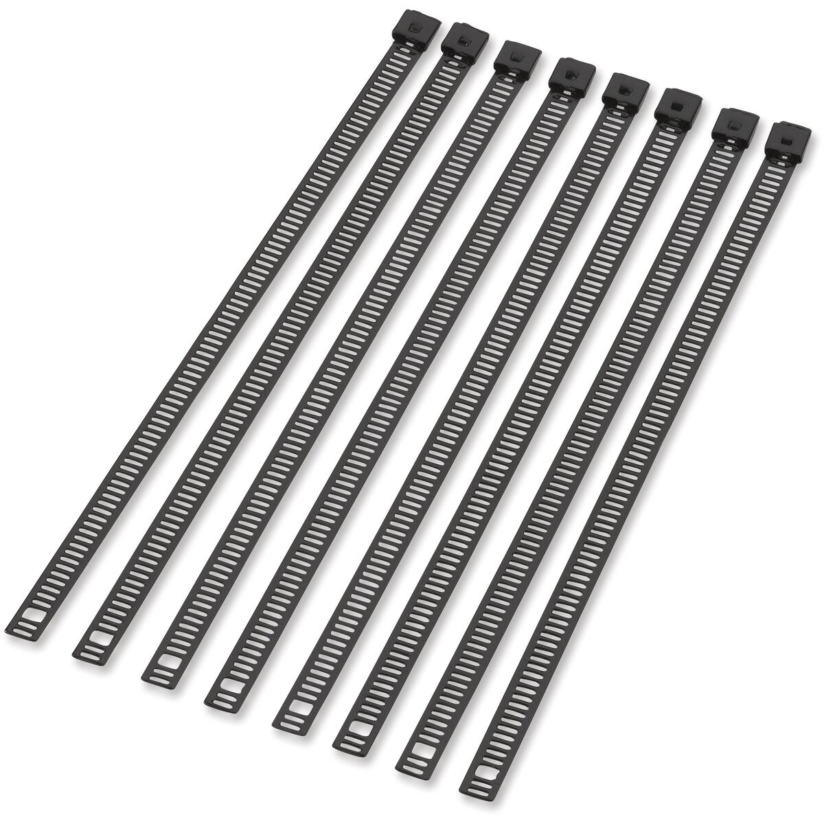 Moose 8 in. Black Powder-Coated Steel Cable Ties – 2120-0643