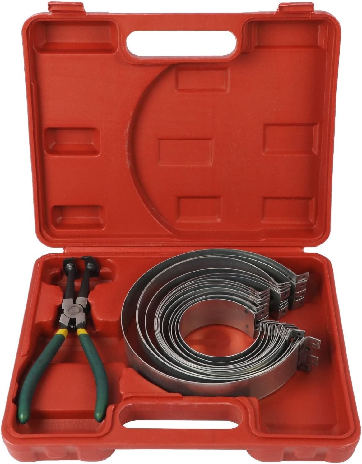 Piston Ring Compressor Tool Set for Cylinder Installation with 14 Rings Included