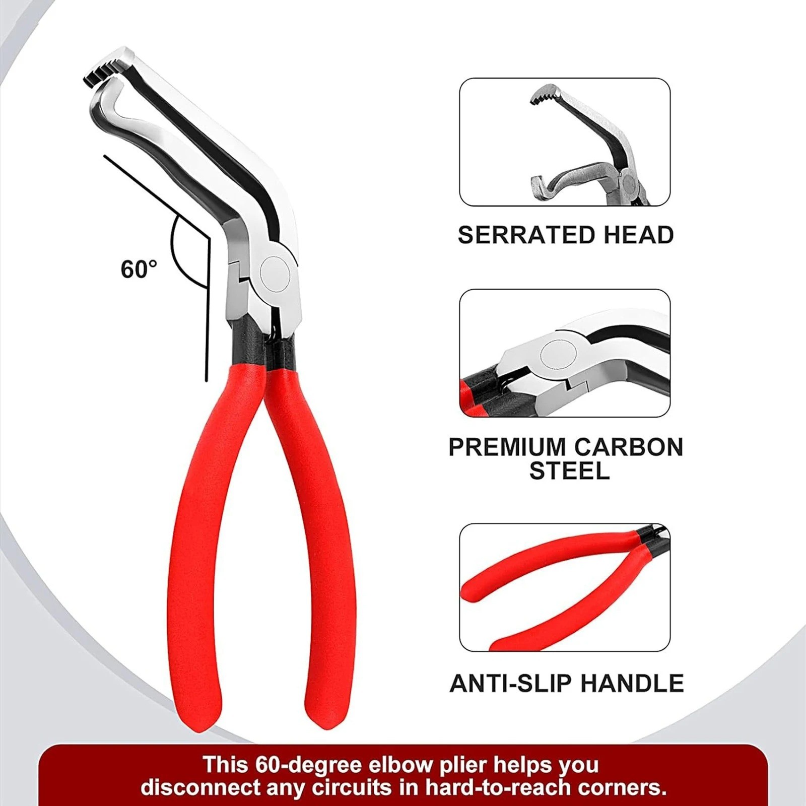 Terminal Plug Removal Tool Kit Electrical Disconnect Pliers Connector Separat