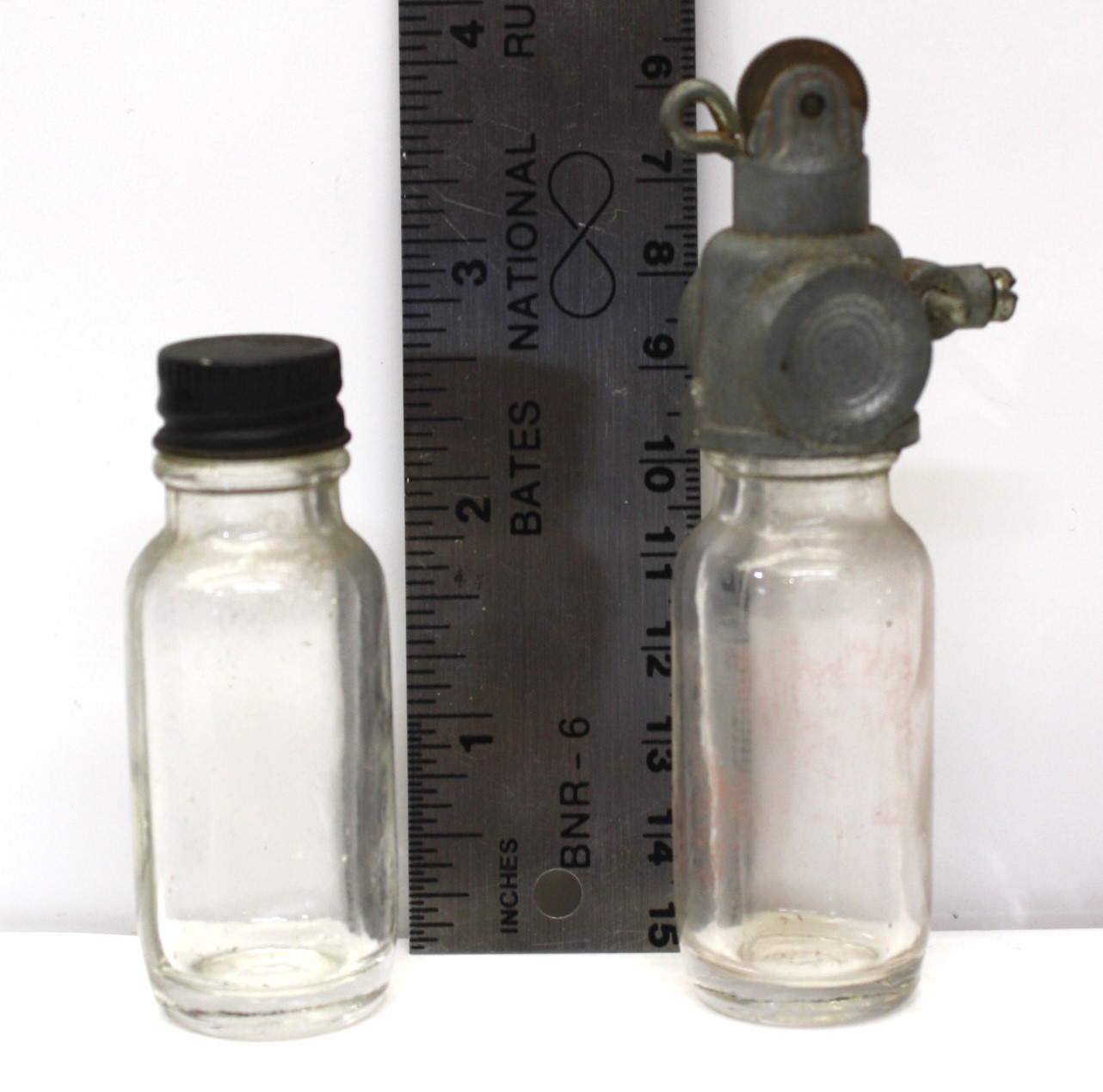 Vintage Pinstriping Glass Tool Applicator And Spare Bottle
