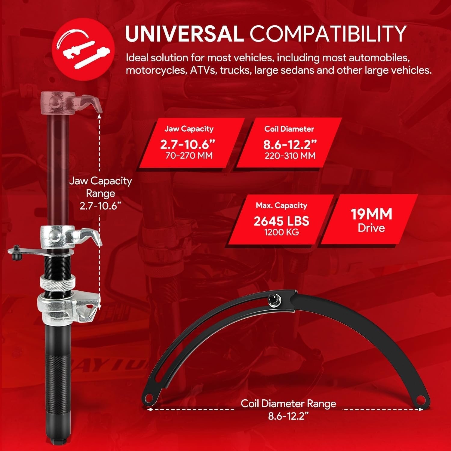 Coil Spring Compressor Tool for # B1F91604 Upgrade Coil Spring Compressor Tool
