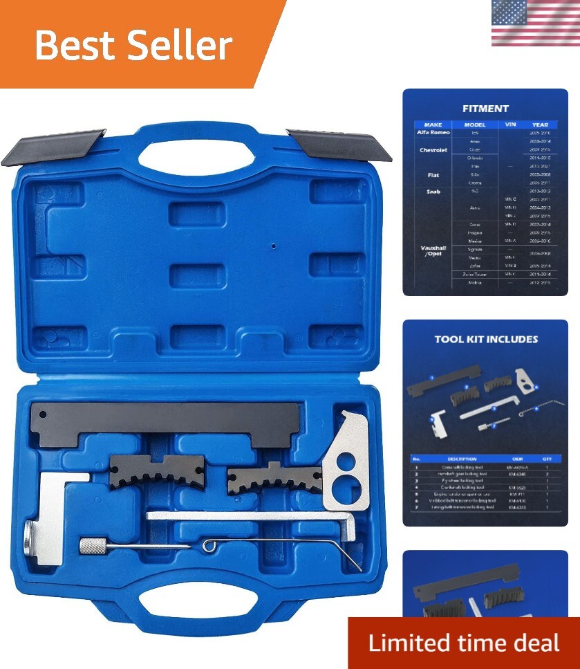 Automotive Timing Belt Alignment Tool Kit for Chevy Cruze, Fiat, Alfa Romeo 16V